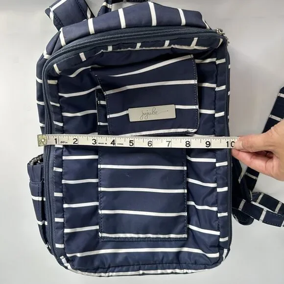 JuJuBe‎ Diaper Backpack Coastal Collection MiniBe Annapolis Navy Blue Striped - Picture 11 of 13